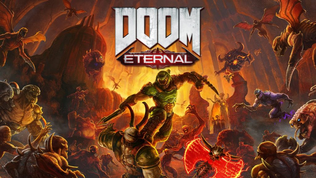 Capa do jogo Doom Eternal.