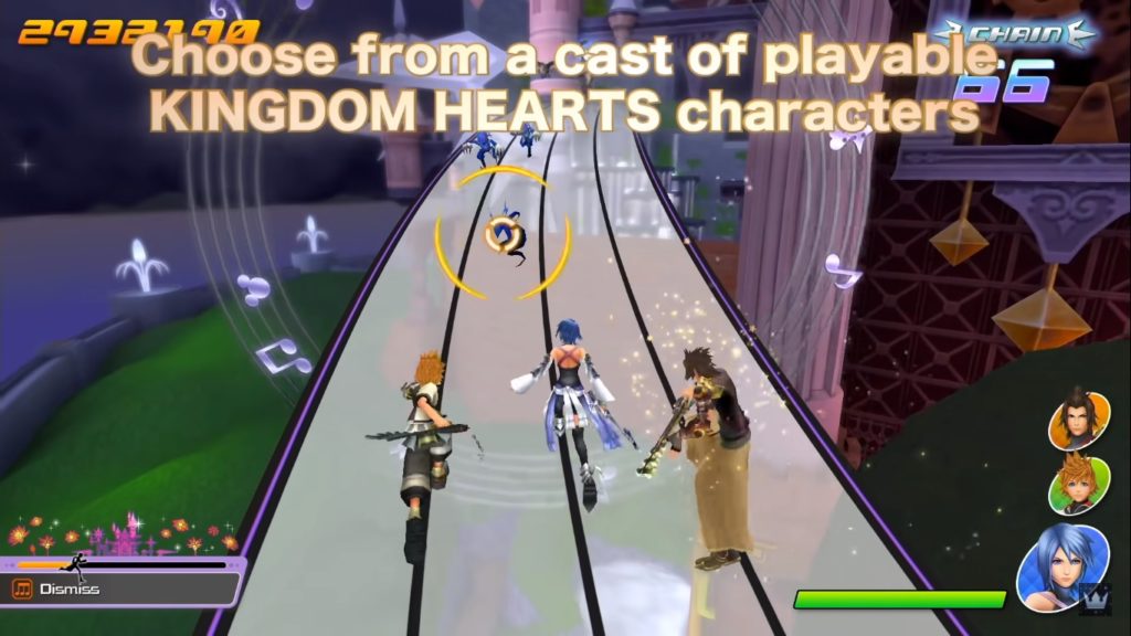 Poderemos jogar com diversos personagens em Kingdom Hearts: Melody Of Memory.
