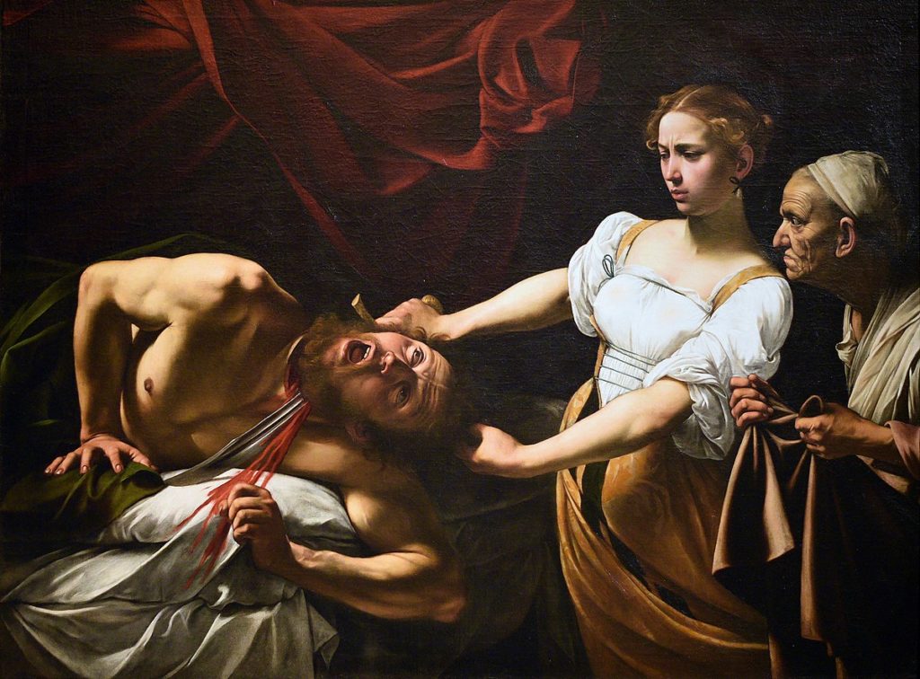 É possível separar a arte do artista? - Quadro Judite e Helofernes de Caravaggio, em que Judite decapita o tirano Helofernes